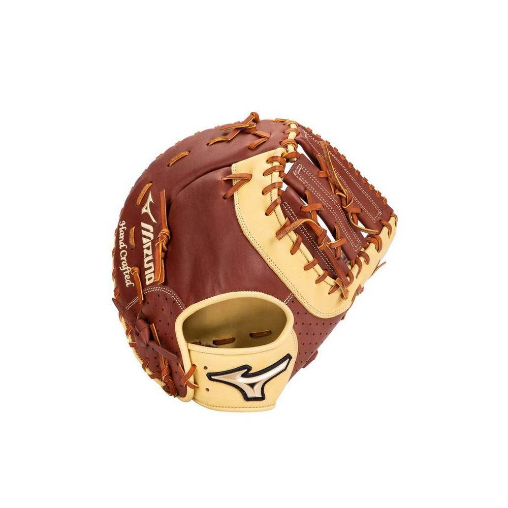 Panske Catchers Mitt Mizuno Prime Elite First Base 12.5" Baseball Hnede Vypredaj KHBP94805